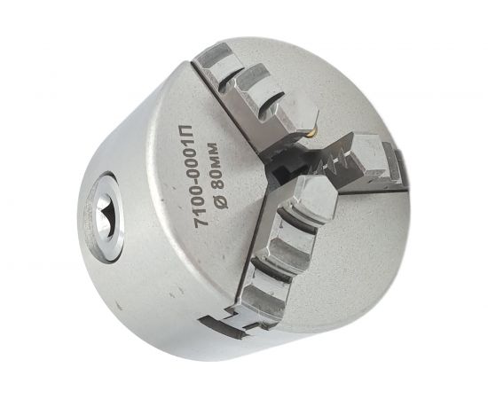 Патрон токарный 80 мм 3-х кулачковый 7100-0001П К11-80 TORNERI 038979 – изображение 3