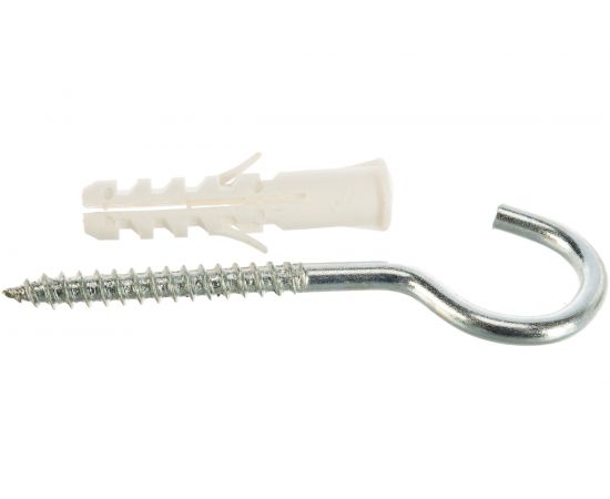 Распорный дюбель Зубр МАСТЕР тип ЕВРО с шурупом-полукольцом, 8х40 / 5х75 мм, 6 шт 30686-08-40 – изображение 3