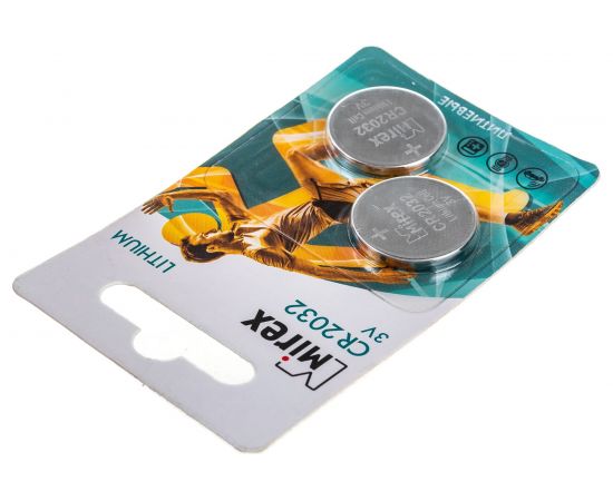 Батарея Mirex, литиевая CR2032 3V 2 шт ecopack 23702-CR2032-E2 – изображение 3