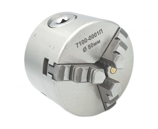 Патрон токарный 80 мм 3-х кулачковый 7100-0001П К11-80 TORNERI 038979 – изображение 4