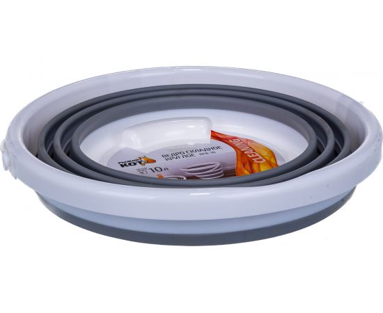 Складное круглое ведро Рыжий кот RFB-10 10 л 003918 – изображение 4