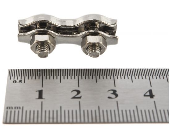 Зажим для троса ЕВРОПАРТНЕР DUPLEX D2 мм, нержав. сталь, 1 шт. G1 4402 – изображение 4