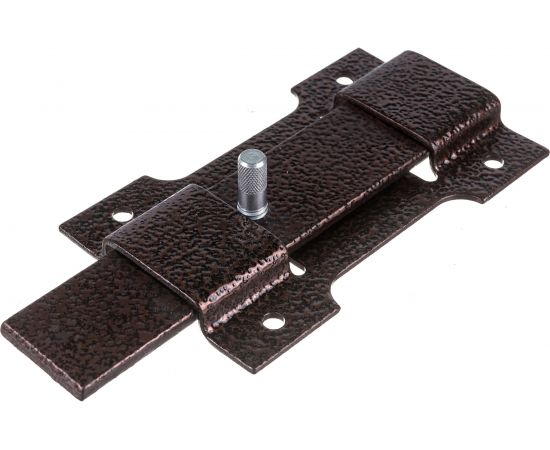 Засов накладной классический медь с плоским ригелем Делга 150 мм Д804 – изображение 4