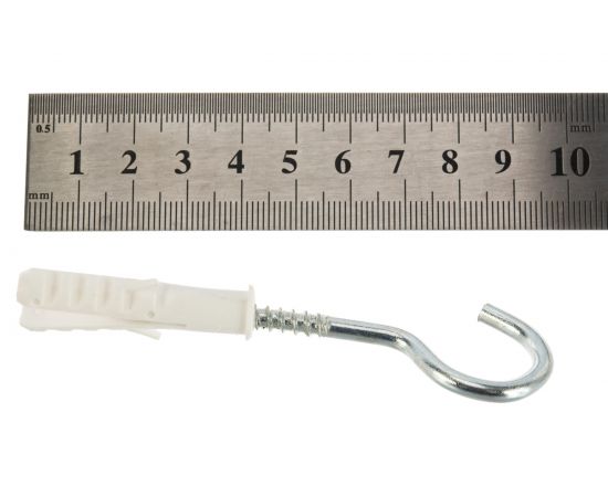 Распорный дюбель Зубр МАСТЕР тип ЕВРО с шурупом-полукольцом, 8х40 / 5х75 мм, 6 шт 30686-08-40 – изображение 5