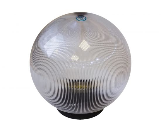 Садово-парковый светильник ЭРА НТУ, 0260202, шар, прозрачный, призма, D200, Б0048052 