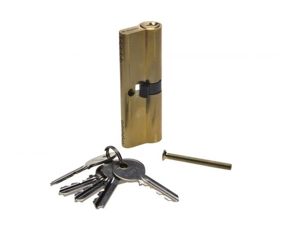 Цилиндровый механизм Зубр Мастер тип ключ-ключ цвет латунь 5-PIN 70 мм 52101-70-1 