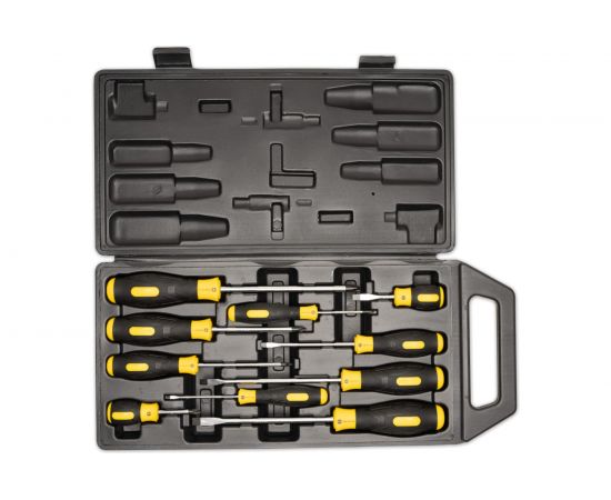 Набор отверток SHTOK 10 шт. кейс 09904 