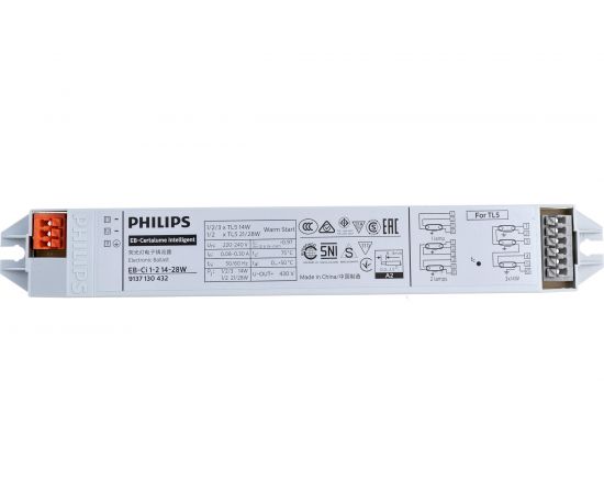Пускорегулирующий электронный аппарат PHILIPS ЭПРА EB-Ci 1-2 14-28Вт 220-240В 50/60Гц 1224633 