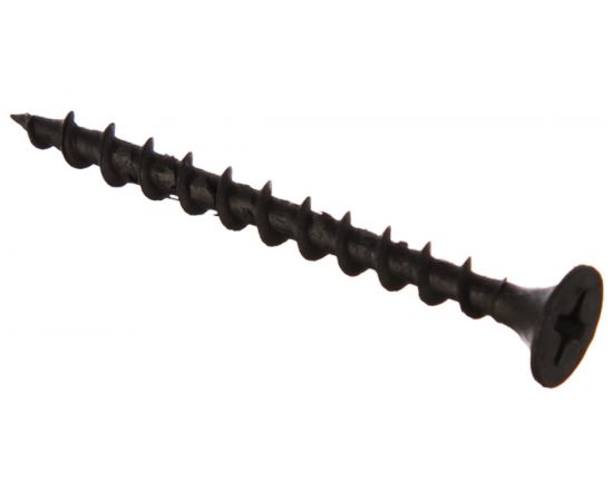 Саморез Качественный Крепеж 3,5х41 потай, крупная резьба, оксид 130 шт 0200365 КЧ 