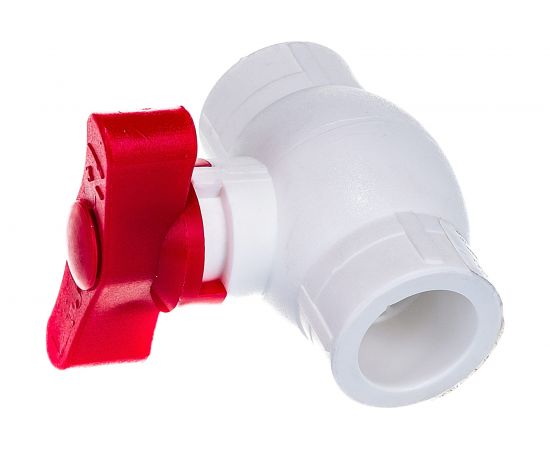 Кран шаровой RTP бабочка КРАСНЫЙ D20 мм 14976 