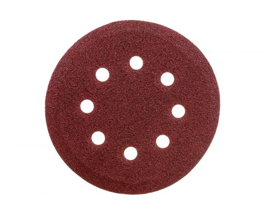 Универсальный шлифовальный круг STAYER на велкро основе 125 мм 8 отверстий 5 шт. Р80 35452-125-080 