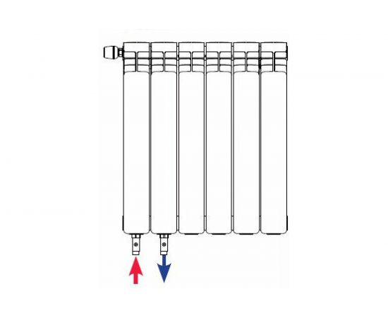 Биметаллический радиатор RIFAR Base Ventil BVL 500 - 06 – изображение 2