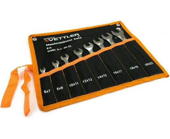 Набор рожковых ключей VETTLER 8пр 6-22мм сумка MsS8RT – изображение 2