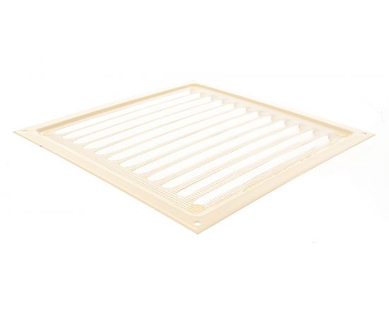 Решетка вентиляционная стальная с сеткой (200x200 мм; слоновая кость) ERA 2020МЭ 89-051 – изображение 2