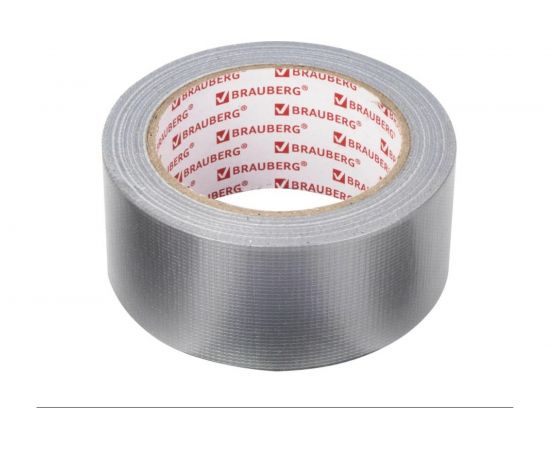 Клейкая армированная лента BRAUBERG 48 мм х 25 м, тканевая основа, европодвес 606770 – изображение 2