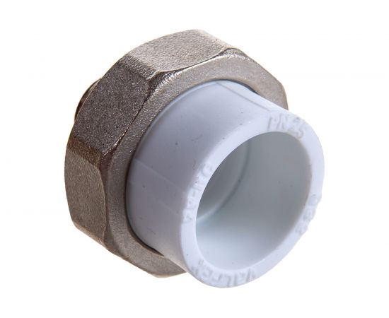Комбинированная муфта VALFEX PP-R белая, разъем 32х1/2 дюйма НР 10156215 127-1645 – изображение 2