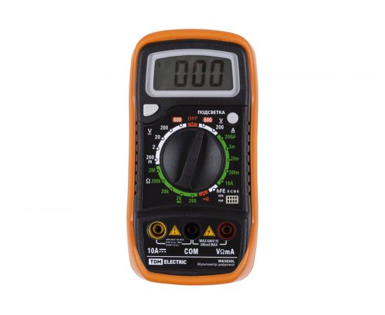 Цифровой мультиметр TDM МастерЭлектрик MAS830L SQ1005-0011 – изображение 2