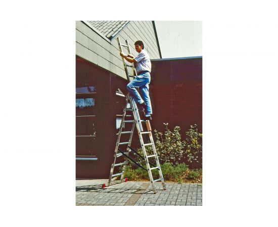 Трехсекционная алюминиевая лестница 3х8 Krause Corda 010384 – изображение 2