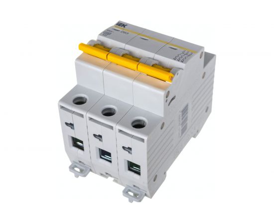 Автоматический модульный выключатель IEK ВА 47-29 3п, D, 63А, 4.5кА, ИЭК MVA20-3-063-D – изображение 2