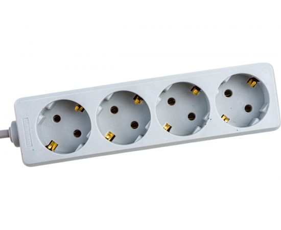 Удлинитель ExeGate ECE-4-5G 4 евророзетки с заземлением, 5м, серый 285817 – изображение 3
