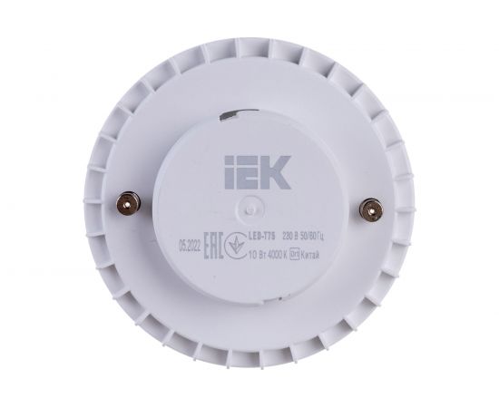 Лампа IEK LED T75 таблетка 10вт 230В 4000К GX53 LLE-T80-10-230-40-GX53 – изображение 3