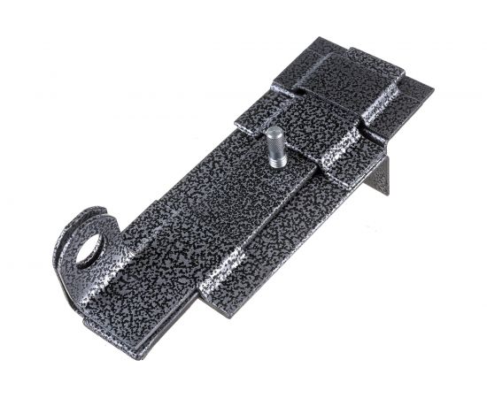 Накладной засов с проушиной Делга (серебро; с плоским ригелем; 180 мм) Д816 – изображение 3