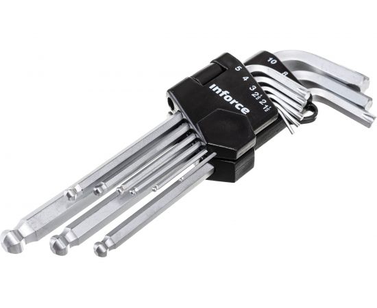Набор шестигранных длинных ключей с шаром 9 шт Inforce 06-05-94 – изображение 3