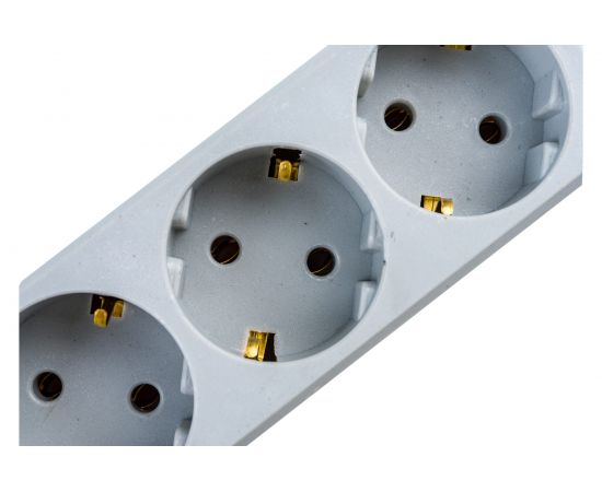 Удлинитель ExeGate ECE-4-5G 4 евророзетки с заземлением, 5м, серый 285817 – изображение 4