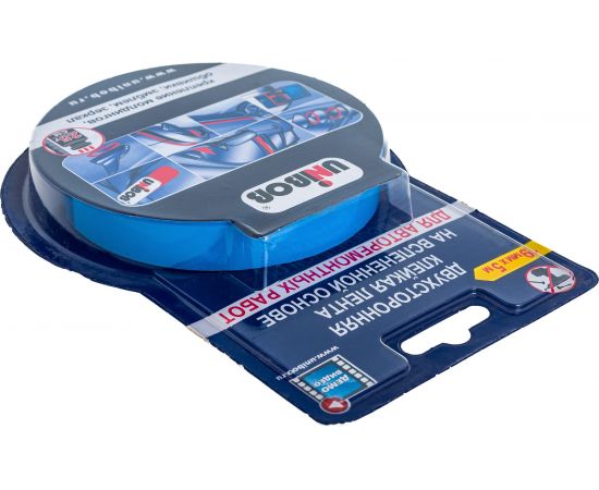 Клейкая двухсторонняя вспененная лента UNIBOB для авторемонтных работ 19 мм х 5 м 215038 – изображение 4