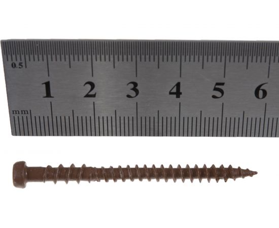 Шуруп для террасной доски Rusconnect CRB 0560, 5х60 мм, 200 шт. коричневый 363560 – изображение 4