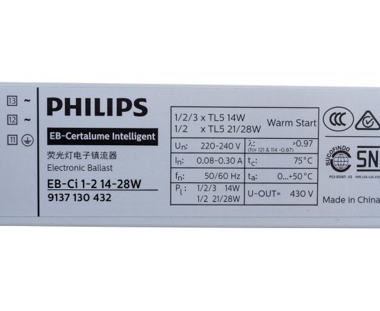 Пускорегулирующий электронный аппарат PHILIPS ЭПРА EB-Ci 1-2 14-28Вт 220-240В 50/60Гц 1224633 – изображение 4