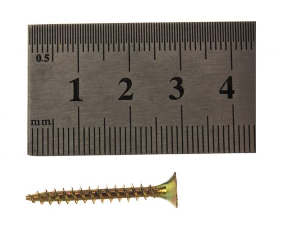 Набор универсальных саморезов Стройбат желтопассивированных 3,5-4мм 600 шт 204511 – изображение 5