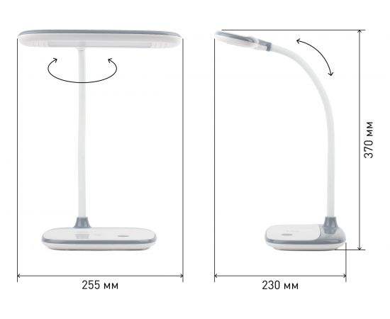 Настольный светильник ЭРА NLED-458-6W-W белый Б0028457 – изображение 6