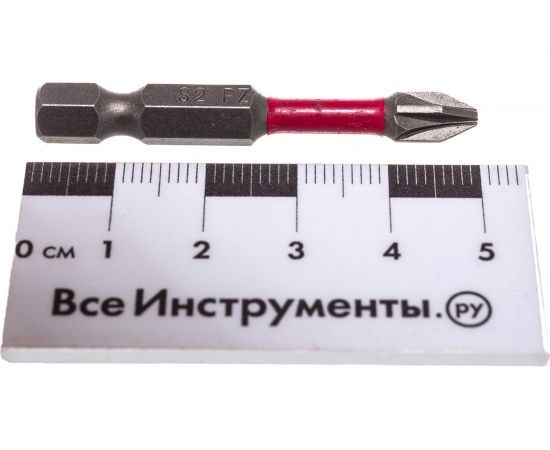 Бита торсионная (2 шт; Pz2; 50 мм) REDVERG 6654209 – изображение 6