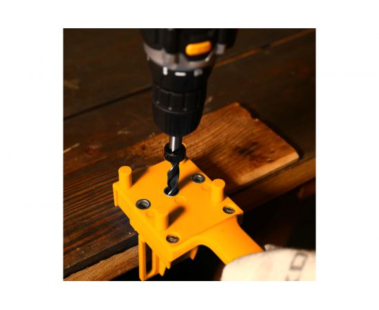 Кондуктор для сверления отверстий + набор аксессуаров 8 предметов WWDL08 DEKO 041-0224 – изображение 7