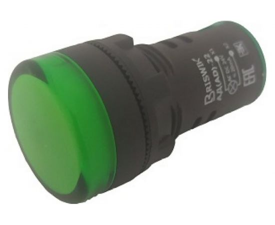 Индикатор светодиодный Briswik АД-22 зеленый 24В AC/DC IP65 