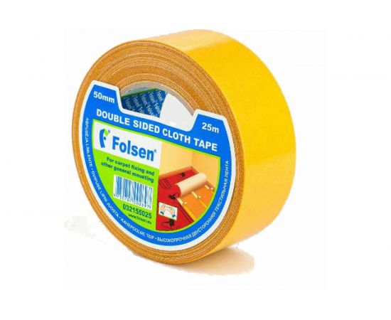 Двусторонняя тканевая лента Folsen 50ммх10м 032155010 