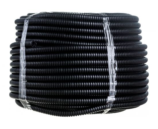 Легкая гофротруба УРАЛ ПАК ПНД 16 мм с протяжкой ""Строительная"" черная, м ГФ-1102016-100 