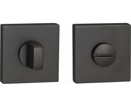 Квадратная завертка к ручкам RENZ матовый черный никель INBK 03 MBN 