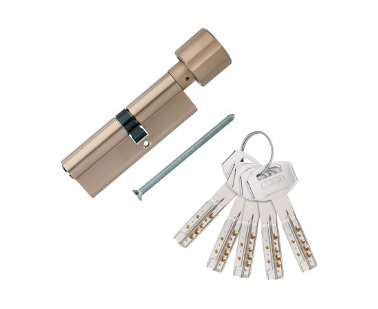Европрофильный цилиндр ABUS D12R430 ключ/вертушка 35-45 (80 мм) NI 5 key 29231 