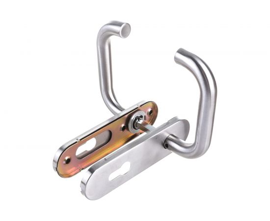 Дверная ручка Fuaro DH-0433 SS с пружиной, нержавейка 201, квадрат 9x140 мм 42599 