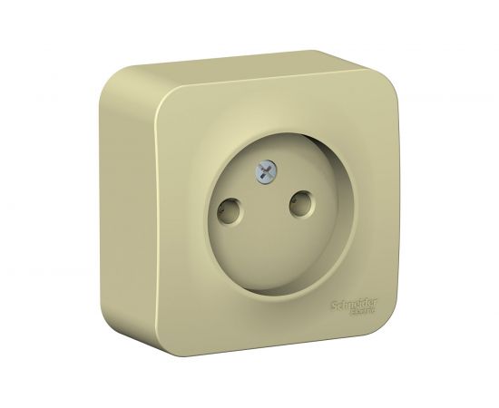 1-местная розетка Schneider Electric открытой проводки Blanca 16А IP20 250В без заземления бежевая BLNRA000117 