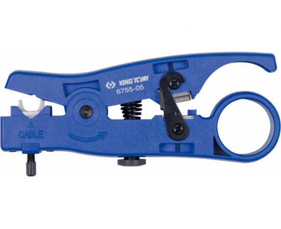 Стриппер для снятия изоляции и резки многожильного и плоского кабеля KING TONY UTP, STP, RJ 6755-05 