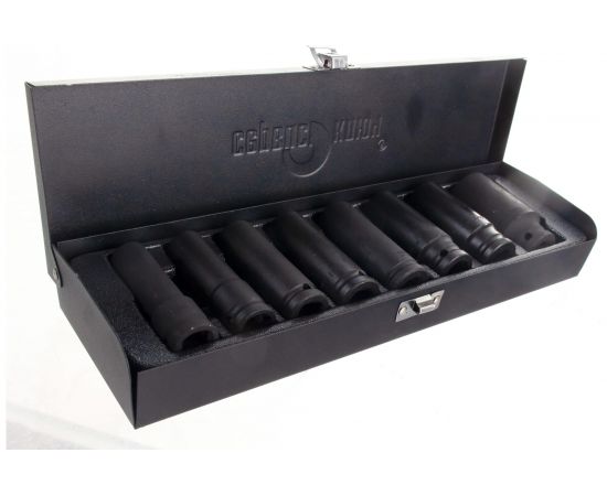 Набор головок ударных глубоких (8 пр; 12-30 мм) СЕРВИС КЛЮЧ 77401 