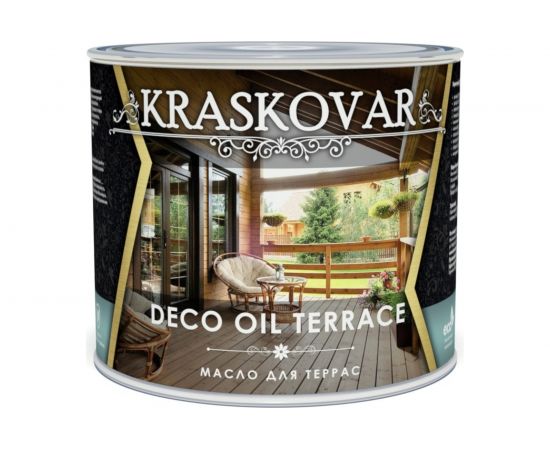 Масло для террас Kraskovar Deco Oil Terrace Белый 2,2 л 1144 