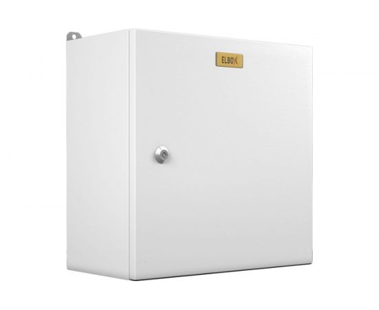 Электротехнический, настенный шкаф ЦМО, сплошная металлическая дверь, серый EMW-300.300.150-1-IP66 