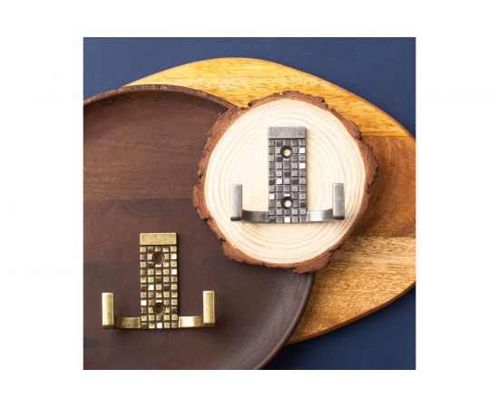 Мебельный крючок KERRON Д70 Ш60 В25, черненый старинный цинк KR 0160 BAZ – изображение 2