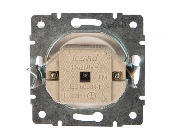 Розетка LEZARD RAIN б/ з керамика белая 703-0288-121 – изображение 2