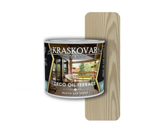 Масло для террас Kraskovar Deco Oil Terrace Белый 2,2 л 1144 – изображение 2