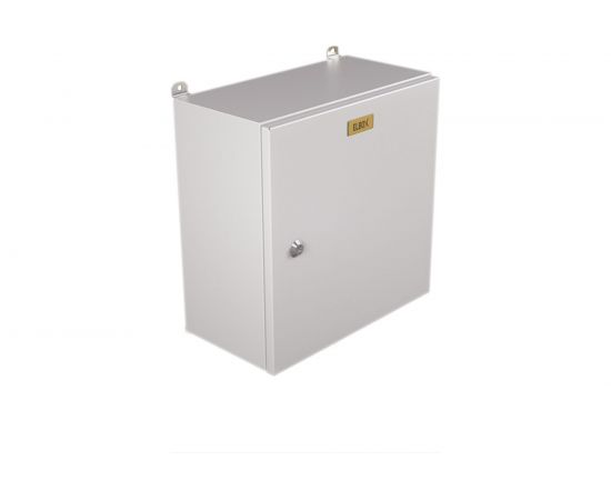 Электротехнический настенный шкаф ЦМО сплошная металлическая дверь серый EMW-400.300.210-1-IP66 – изображение 2